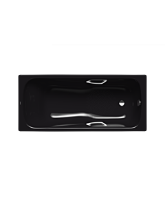 Kaldewei Dyna set star Badewanne 226730000701 150x75cm, Antislip, schwarz