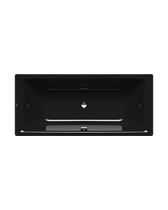 Kaldewei Puro bain duo 266330000701 170x75cm, trop-plein au centre, antidérapant, noir