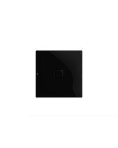 Kaldewei Conoflat zone de douche 466000013701 120x120cm, effet perlant, noir