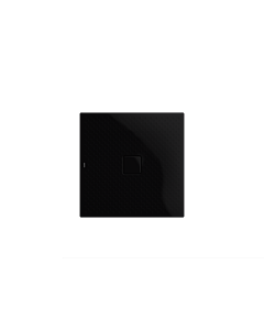 Kaldewei Conoflat zone de douche 466835040701 80x120cm, avec support, antidérapant complet, noir