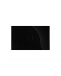Kaldewei Conoflat zone de douche 465030023701 80x90cm, effet perle antidérapant complet, noir