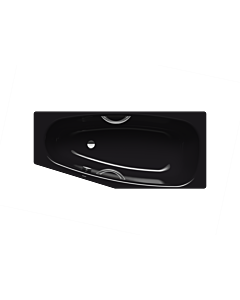 Kaldewei Mini star bathtub left 224900013701 157x75 / 50cm, pearl effect, black