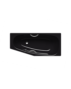 Kaldewei Mini star Badewanne links 225334010701 157x70/47,5cm, Vollantislip, schwarz