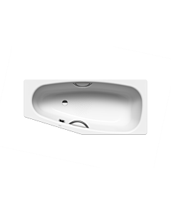 Kaldewei Mini star Badewanne links 224930003001 157x75/50cm, Antislip Perl-Effekt, weiß