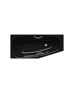 Kaldewei Mini star baignoire droite 224734010701 157x75 / 50cm, anti-dérapant complet, noir