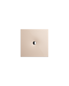 Kaldewei Scona receveur de douche 491147940030 80x80cm, plat, sangles, antidérapant intégral, beige bahama