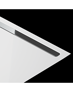 Kaldewei Nexsys Designblende 687771230986 Edelstahl glänzend, 4132, für Duschfläche 80 cm, 60,65cm