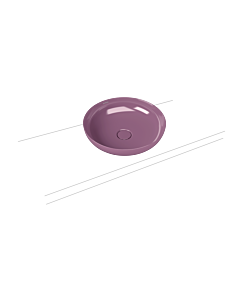 Kaldewei Miena washbasin bowl 909406003680 3181, Ø 38 cm, Sweet Love, pearl effect, without overflow, without tap hole, sound insulation