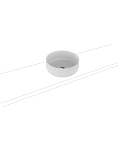 Kaldewei Ming  Waschtischschale 913306003199 manhattan Perl-Effekt, d= 40cm, ohne Überlauf, Schallschutz
