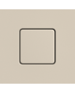 Kaldewei Conoflat Ablaufdeckel 687772572661 eckig, Secure Plus, warm beige20