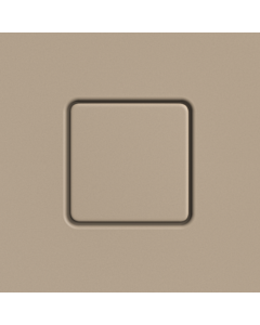 Kaldewei Ablaufdeckel 687772570662 eckig, für Conoflat, warm beige 40