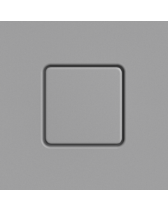 Kaldewei couvercle de vidange 687772570663 carré, pour Conoflat , gris froid 30