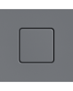 Kaldewei Ablaufdeckel 687772570665 eckig, für Conoflat, cool grey 70