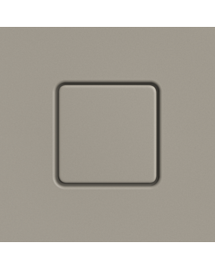 Kaldewei couvercle de vidange 687772570670 carré, pour Conoflat , gris chaud 50