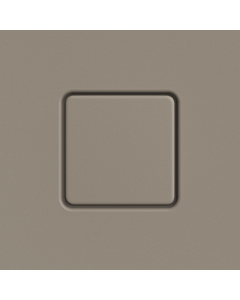 Kaldewei Ablaufdeckel 687772570671 eckig, für Conoflat, warm grey 60