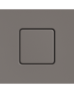 Kaldewei Conoflat Ablaufdeckel 687772572672 eckig, Secure Plus, warm grey70