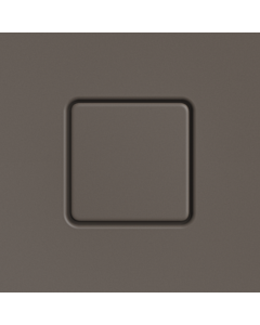 Kaldewei Conoflat cover 687772572673 square, Secure Plus, warm grey80
