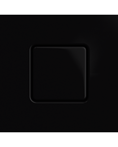 Kaldewei couvercle de vidange 687772570701 carré, pour Conoflat , noir