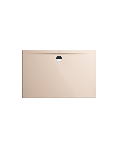 Kaldewei Superplan zero receveur de douche 358047983030 100x140cm, support de baignoire extra-plat, effet perlant , beige bahama