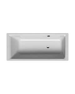 Kaldewei Puro bath 258423003199 160x70cm, overflow on the side, overflow hole opposite, pearl effect, manhattan