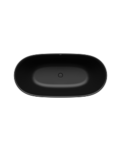 Kaldewei Meisterstück OYO DUO bathtub freestanding 1050-4035 205043540676 163 x 77 cm, without overflow, black matt 100