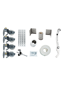 Kaldewei kit d&#39;installation 687676500000 à 5042, avec robinetterie, pour baignoire