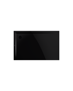 Kaldewei Superplan receveur de douche 383548043701 75x120x2,5cm, avec support, effet perlant , noir