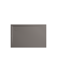 Kaldewei Superplan receveur de douche 383448043672 75x100x2,5cm, avec support, effet perlant , warm grey70