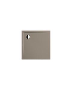 Kaldewei Superplan shower tray 384847983671 90x90x2.5cm, flat support, pearl effect, warm grey60