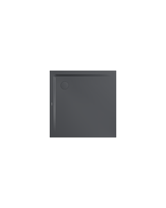 Kaldewei Superplan Duschwanne 385848043666 100x100x2,5cm, mit Träger, Perl-Effekt, cool grey80