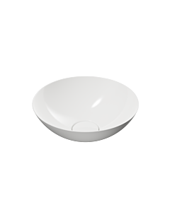 Vasque Kaldewei Avellino 912006003001, diamètre 30 cm, sans trou de robinetterie, chromée, effet perle, blanc alpin