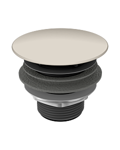 Kaldewei Permanentablaufventil 3094 905800000668 warm grey10, runder, emaillierter Deckel