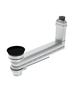 Kaldewei Clou Ab-/Überlaufventil 905300000701 schwarz, runder, emaillierter Deckel