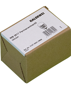Kaldewei robinet de vidange permanent 3917, 910700010999 chromé , rond, pour lavabo sans trop-plein