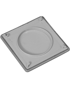 Kaldewei Conoflat Ablaufdeckel 687772572663 eckig, Secure Plus, cool grey30