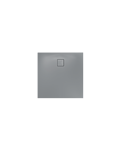 Receveur de douche Kaldewei ALUVIA 325311111664, antidérapant, trou d&#39;évacuation Ø 90 mm, 90 x 90 x 20 cm, gris 40