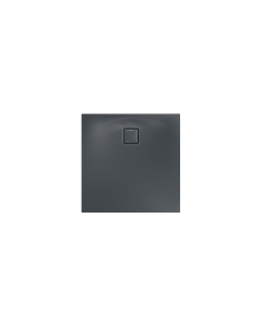 Kaldewei ALUVIA Duschwanne 326811111666 Rutschhemmend, Ablaufloch Ø 90mm, 120 x 120 x 20 cm, cool grey 80