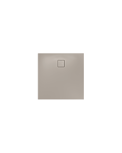 Receveur de douche Kaldewei ALUVIA 325311111669, antidérapant, trou d&#39;évacuation Ø 90 mm, 90 x 90 x 20 cm, gris chaud 30