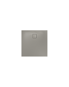 Receveur de douche Kaldewei ALUVIA 325311111670, antidérapant, trou d&#39;évacuation Ø 90 mm, 90 x 90 x 20 cm, gris chaud 50
