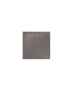 Kaldewei ALUVIA shower tray 325511111672, slip-resistant, drain hole Ø 90 mm, 100 x 100 x 20 cm, warm grey 70