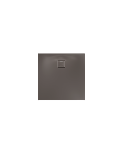 Kaldewei ALUVIA shower tray 325511111673, slip-resistant, drain hole Ø 90 mm, 100 x 100 x 20 cm, warm grey 80