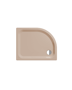 Kaldewei Zirkon Duschwanne 457035003030 100x80x3,5cm, mit Träger, Antislip Perl-Effekt, bahamabeige