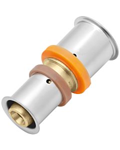 KAN-therm KAN-press 6in1 coupling 1009046018 32 x 25 mm, brass, reduced, with press sleeve