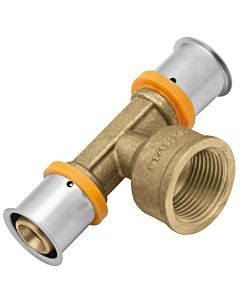 KAN-therm KAN-press 6en1 pièce en T 1009258000 16 x 2000 / 2 IG x 16 mm, laiton, avec manchon de presse