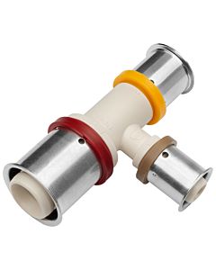 KAN-therm KAN-press 6in1 T-piece 1009260185 20 x 16 x 20 mm, PPSU, reduced, with press sleeve