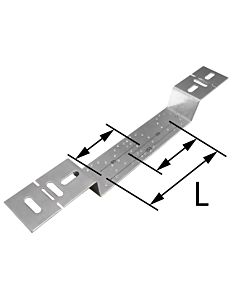 KAN-therm KAN-press 6in1 Montagebügel 1700210025 80, 100, 153, für Wandscheibe, mit 3 Befestigungslaschen
