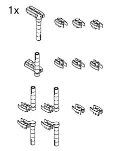 Kermi joints 2533869 for folding door V2 FW2 / V2 TS1, silver high gloss, spare parts set