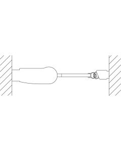 Kermi Pega porte battante 2000 -wing PE1WL08018VPK 80x185cm, argent brillant, verre de sécurité trempé clair, gauche