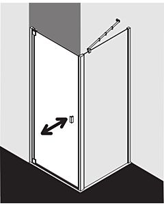 Kermi Raya Schwingtür RA1WL08820VPK 88x200cm, Anschlag links, ESG klar KermiClean