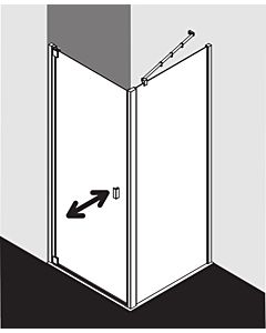 Kermi Raya Schwingtür RA1WL09820VPK 98x200cm, Anschlag links, ESG klar KermiClean